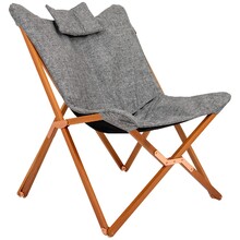 Крісло розкладне Bo-Camp Bloomsbury L Grey (DAS302726)
