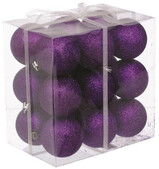 Набор елочных игрушек Jumi 6 см, 18 шт. (фиолетовый) (5900410840393)