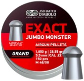Кулі пневматичні JSB Exact Jumbo Monster Grand, калібр 5.5 мм, 150 шт (1453.06.18)