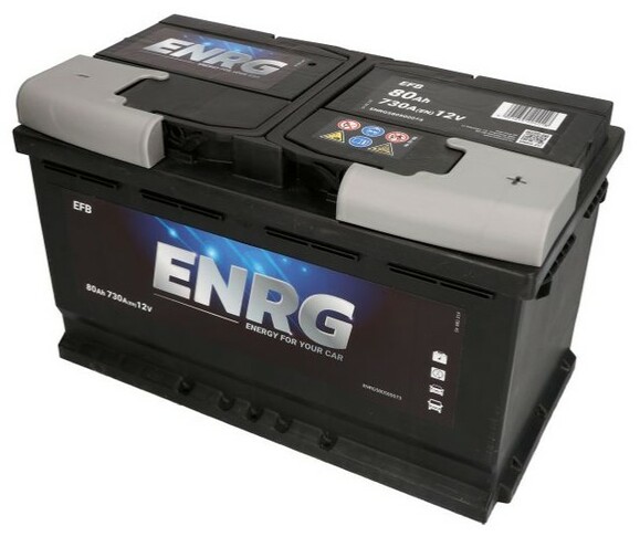 Автомобильный аккумулятор ENRG ENRG580500073 12 В (80 Аh, 730 А, R+) изображение 2