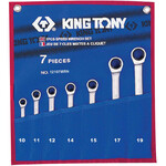 Набір ключів комбі з тріскачкою King Tony 12107MRN (7 предметів)