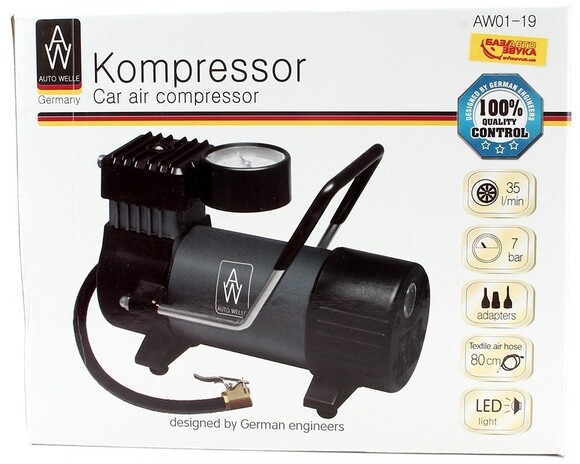 Автомобильный компрессор Auto Welle AW01-19 изображение 6