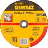 Круг отрезной DeWALT EXTREME 230х3.1х22.2мм по металлу (DT3487-QZ)