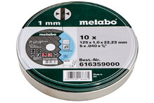 Набор отрезных кругов Metabo 125 мм 10 штук (616359000)