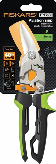 Ножницы для металла Fiskars Pro PowerGear правые (1027208) изображение 4