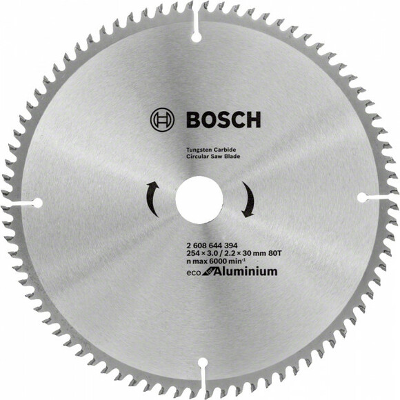 Пильний диск Bosch ECO ALU / Multi 254x30 80 зуб. (2608644394)