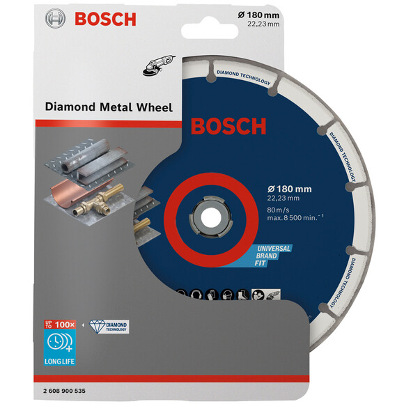 Алмазний диск по металу Bosch, 180х22 мм (2608900535) изображение 2