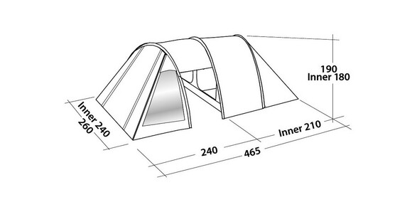 Палатка Easy Camp Galaxy 400 Teal Green (45082) изображение 3