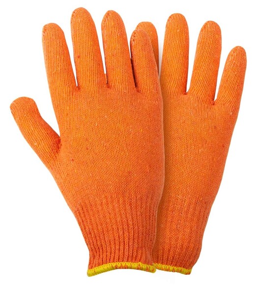 Перчатки трикотажні Grad р10 Лайт помаранчеві 12 шт (9441845) фото 3