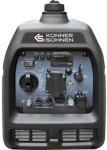 Інверторний двопаливний генератор Konner&Sohnen KS3100iG S фото 2