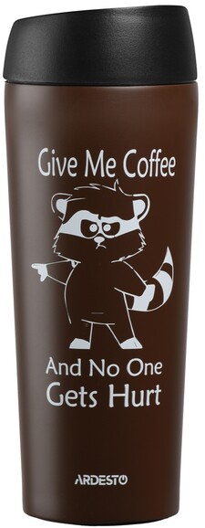 Термочашка Ardesto Coffee time Raccoon 0.45 л (AR2645DML)
