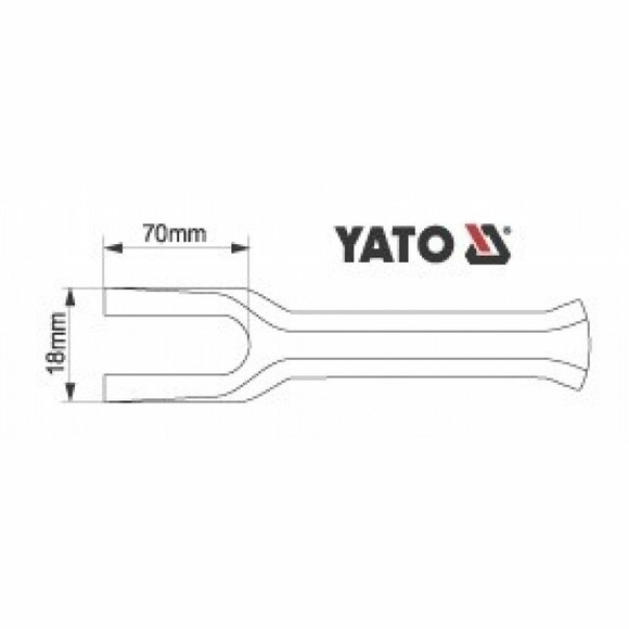 Съемник рулевых тяг автомобиля Yato (YT-0615) изображение 2