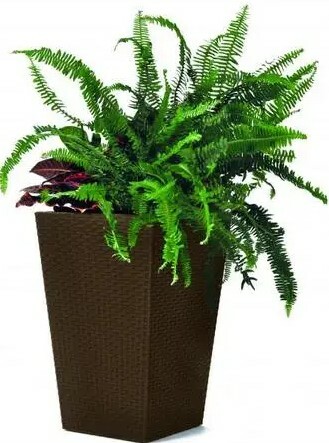 

Горшок для цветов Keter Rattan Planter S 23.6L, коричневый (228977)