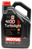 Моторное масло Motul 4100 Turbolight, 10W40 5 л (108645)