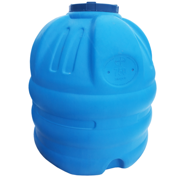 Пластикова ємність Пласт Бак 750 л вертикальна, синя (00-00006254)