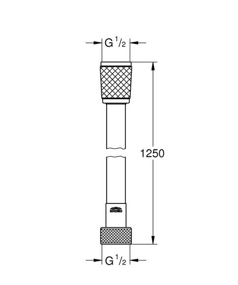 Шланг для душа Grohe Relexaflex, 1250 мм (93243) (28150002) изображение 3
