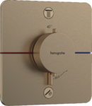 Термостат Hansgrohe ShowerSelect Comfort Q 15583140 для 2-х споживачів, шліфована бронза
