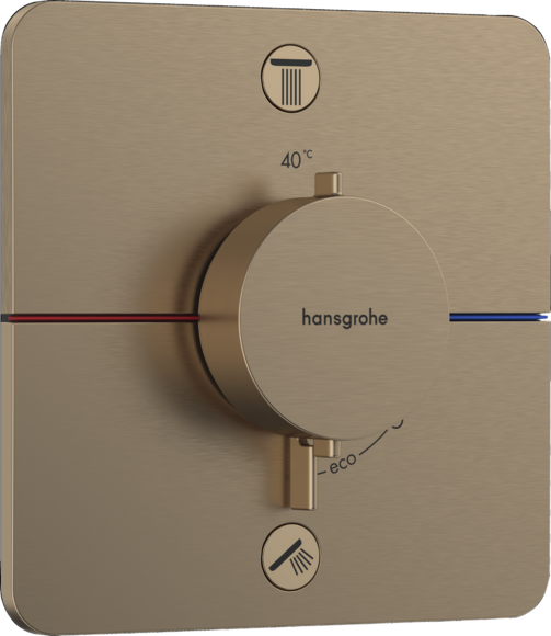 Термостат для душа HANSGROHE ShowerSelect Comfort Q, бронзовый (15583140)