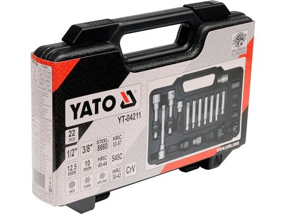 Набор инструмента для ремонта автомобильных генераторов Yato, 22 шт (YT-04211) изображение 2