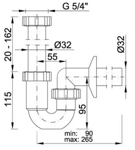 Сифон для раковины Styron (STY-638-32-K) изображение 2