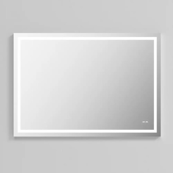 Зеркало AM.PM Gem 100х70 см, с LED-подсветкой, со встроенными часами и линзой (M91AMOX1003WG38) изображение 3