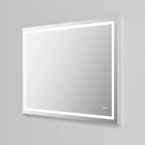 Зеркало AM.PM Gem 100х70 см, с LED-подсветкой, со встроенными часами и линзой (M91AMOX1003WG38) изображение 4