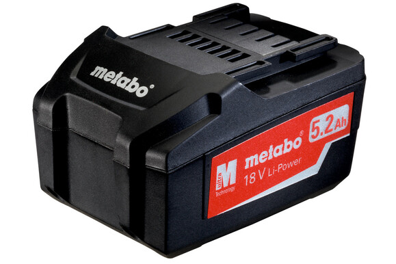 Аккумуляторный блок Metabo 18 В 5,2 Aг, LI-Power Extrem (625592000) изображение 3