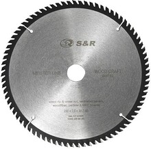 Пильний диск S & R WoodCraft 250 х 30 х 2,6 мм 80Т (238080250)