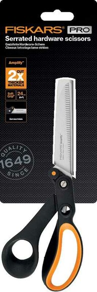 Ножиці для важкої роботи з зазубреним лезом Fiskars 24 см (1020223) фото 3