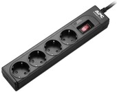 Фильтр сетевой APC Essential SurgeArrest 4 outlets, Black (P43B-RS)