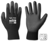 Перчатки защитные BRADAS PURE BLACK RWPBC8 полиуретан, размер 8