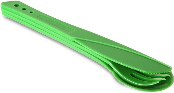 Набор (вилка, ложка, нож) Lifeventure Ellipse green (75020) изображение 2