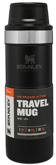 Термочашка Stanley Classic Trigger-action Matte Black 0.47 л (6939236348072) изображение 4
