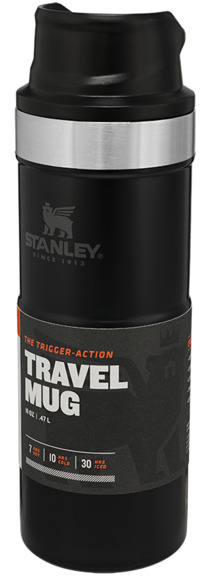 Термочашка Stanley Classic Trigger-action Matte Black 0.47 л (6939236348072) изображение 5