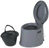 Bo-Camp Portable Toilet 7 Liters Grey