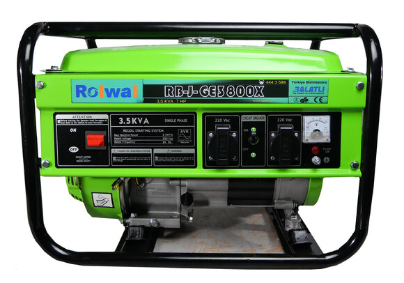 Бензиновий генератор Rolwal RB-J-GE3800X фото 6