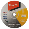 Тонкий відрізний диск Makita для нержавіючої сталі 230х2.0х22.23мм 46R, плаский (D-75568)