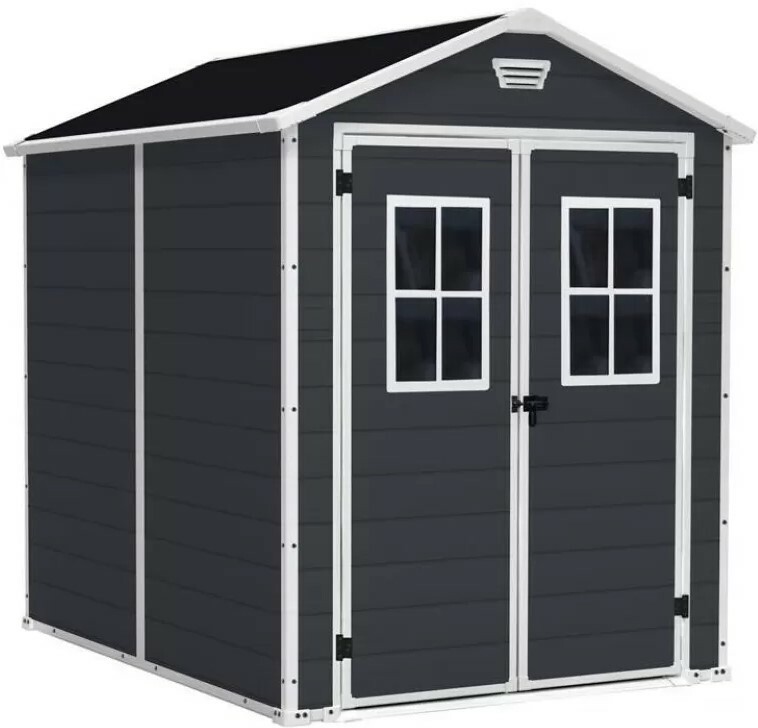 

Садовый домик Keter Manor 6x5 W, серо-белый (245080)