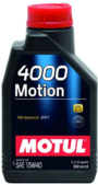 Моторное масло Motul 4000 Motion, 15W40 1 л (102815)