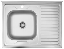 Кухонна мийка Kroner KRP Dekor-6080L, 0.6 мм (CV022814)