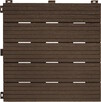 Декоративне покриття для підлоги MultyHome Cosmopolitan, рифлене, 30х30 см, коричневе, 6 шт. в уп. (5907736265176)
