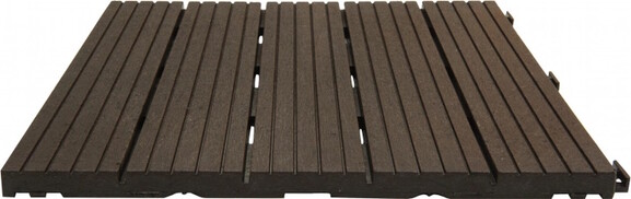Декоративне покриття для підлоги MultyHome Cosmopolitan, рифлене, 30х30 см, коричневе, 6 шт. в уп. (5907736265176) фото 2