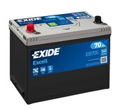 Акумулятор EXIDE EB705 Excell, 70Ah/540A 