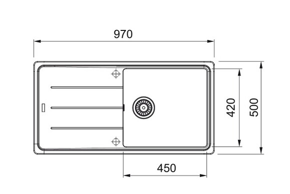 Мийка кухонна Franke Basis BFG 611-97 (бежевий) (114.0363.932) фото 2