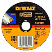 Круг отрезной DeWALT INOX EXTREME 125х1.6х22.2мм по металлу (DT43341)