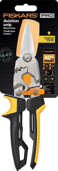 Ножницы для металла Fiskars Pro PowerGear прямые (1027207) изображение 6