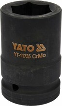 Головка торцевая ударная Yato Cr-Mo 32х80 мм, 6-гранная (YT-11735)