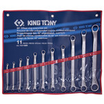 Набор ключей KING TONY 11 единиц, 45°, накидные (1611MR)