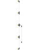 Штанга с 5 форсунками горизонтальная Marolex 120 см (L009.101) P050.011