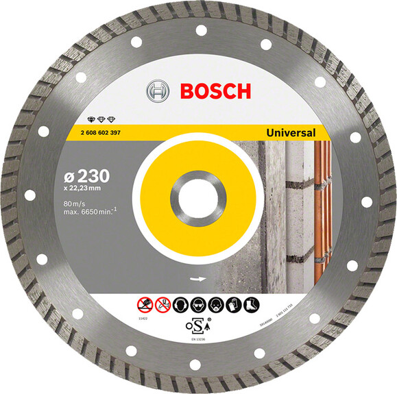 Алмазний диск Bosch Standard for Universal Turbo 230-22.23 (2608602397)